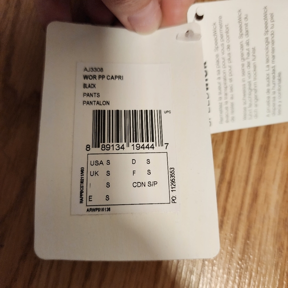 NWT Reebok Speedwick fitted capri - Picture 5 of 7